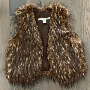 Faux fur vest